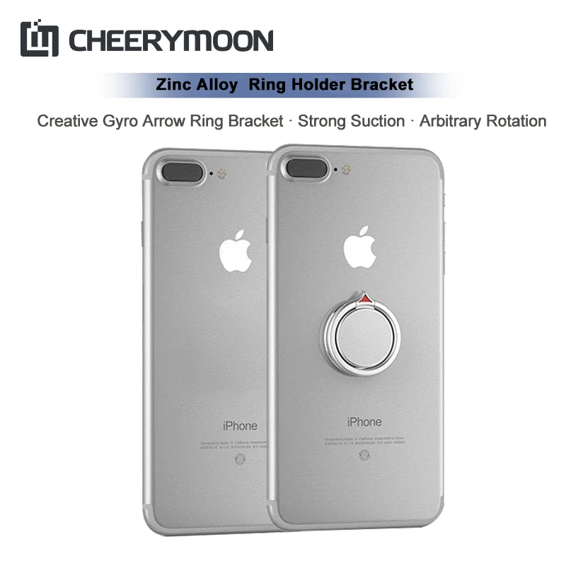 CHEERYMOON Gyro Arrows Series Holder Universal Mobile Phone Stand Metal Finger Grip For iPhone Ring racket Full Tracking | Мобильные