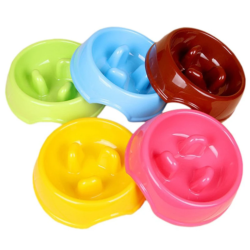 

Pet Fun Feeder Dog Cat Interactive Slow Food Bowl Anti Slip Gulp Feeder Healthy Bloat Dish For Pet Feeding Tools