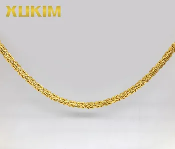 

Xukim Jewelry Gold Byzatine Chain High Quality Gold Silver Kejsarlank Chain Byzantine Chain Bracelet Necklace