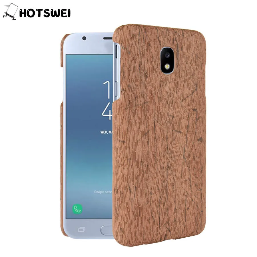 HOTSWEI для Samsung J3 2018 J337 чехол тонкий Деревянный Жесткий ПК защитный жесткий Galaxy