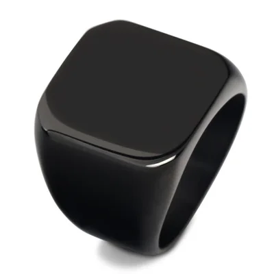 

Ringary Three color square fashion ring made of stainless steel for both man and women Beauty and jewelry