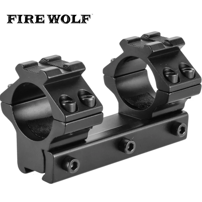 FIRE WOLF 8 см низкий профиль 11 мм ласточкин хвост Airgun 25,4 мм кольца W/Stop Pin 13 мм рельсы для охоты тактический прицел крепление