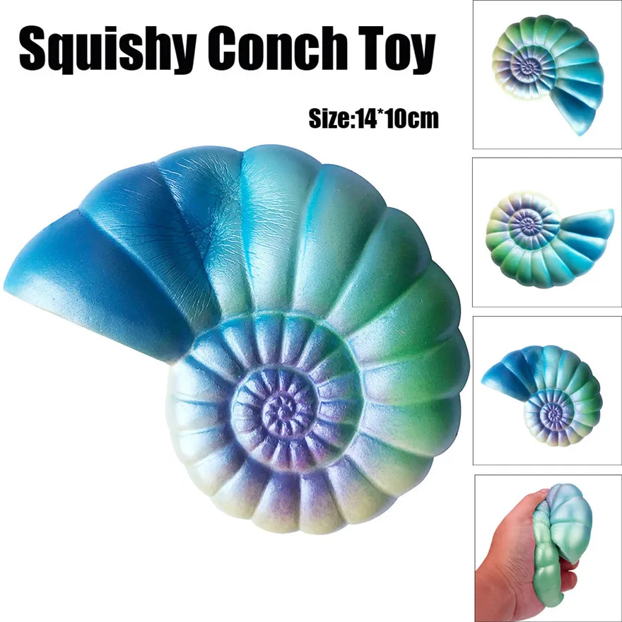 Мягкие игрушки Squishy 14 см Jumbo красочные раковины мультфильм мягкими замедлить рост Squeeze игрушка в подарок Fun оптовая продажа 18 мая