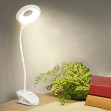 Gooseneck LED Настольная Лампа Современный Сенсорный Выключатель Диммер Аккумуляторная 18650 Батарея