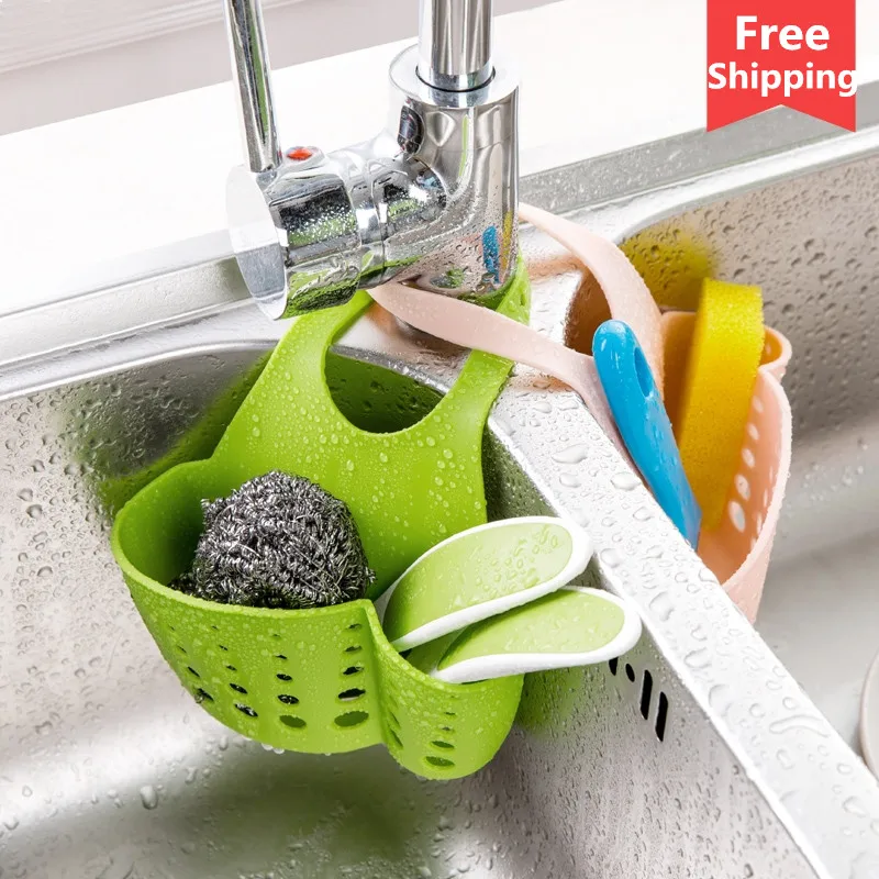 

BNBS 4 Colors Plastic tank drain basket containing basket small kitchen supplies kitchen shelving incorporating draining racks