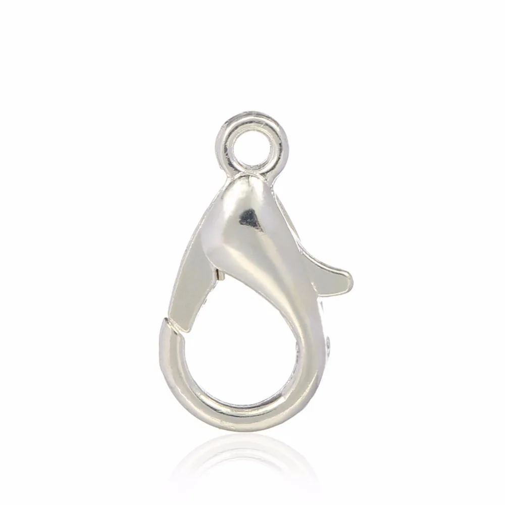 

14mm 100pcs 58-248 lobster claw clasps hook zinc alloy jewelry finding bracelet clasp