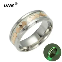 

UNB 2017 Retro Luminous Men Ring Stainless Steel Batman Men's Rings Wedding Jewelry for Women Metal Material Bijoux Wholesale