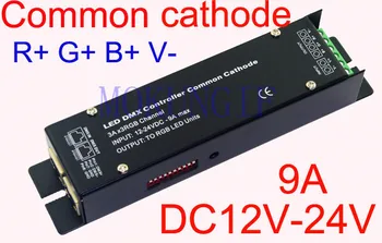 

Fast shipping 6pcs 3CH DMX512 led RGB controller Constant voltage common cathode DMX decoder,3A each color WS-CC-DMX-32