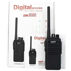 Новый Радио Двухканальные рации KST dm3000 DMR 400-480 мГц 8 Вт 16ch fm HF трансивер двухстороннее Радио ham