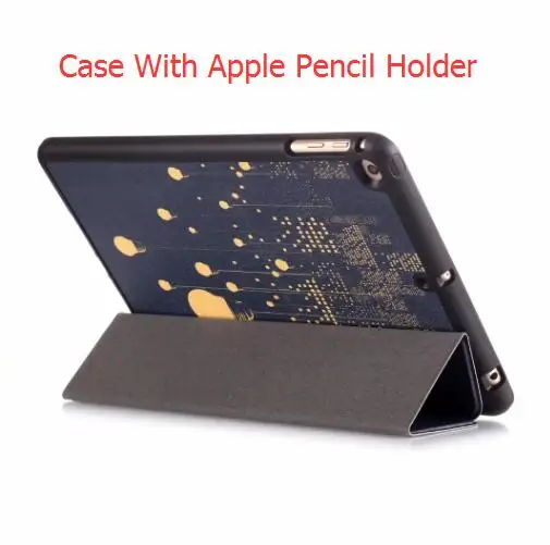 For ipad 5/6 Air 1/2 Smart Case for iPad 9.7 New Tablet Magnetic Folding PU Leather Funda Cover With Pencil Holder