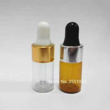 

50PCS 100PCS 3ml Transparent Glass Pipet Dropper Vials Amber Glass Dropper Bottles Essential Oil Bottles Botella De Aceites