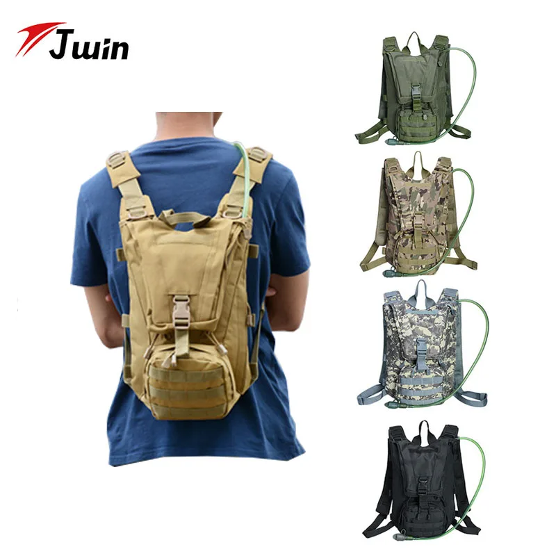 

14L Tactical Hydration Backpack Outdoor Water Bag Molle Military Camping Camelback Nylon Camel Water Bag for Cycling Hunting