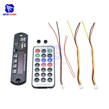 

1Set 7-12V Car Bluetooth MP3 Decoder Board Decoding Player Module Support FM Radio USB TF LCD Screen Remote Controller