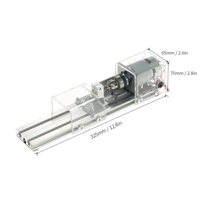 

Us Plug,Mini Lathe Machine Tool Diy Woodworking Wood Lathe Milling Machine Grinding Polishing Beads Drill Rotary Tool Set