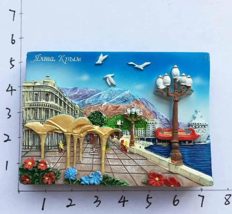 

Crimea, Russia Fridge Magnets Travel Souvenir Refrigerator Magnetic Stickers
