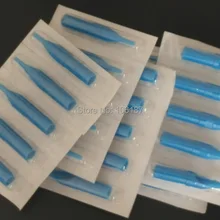 200 шт круглый наконечник 3,5, 7, 9RT Синий Pro Ассорти пластиковые одноразовые наконечники для татуировки насадки