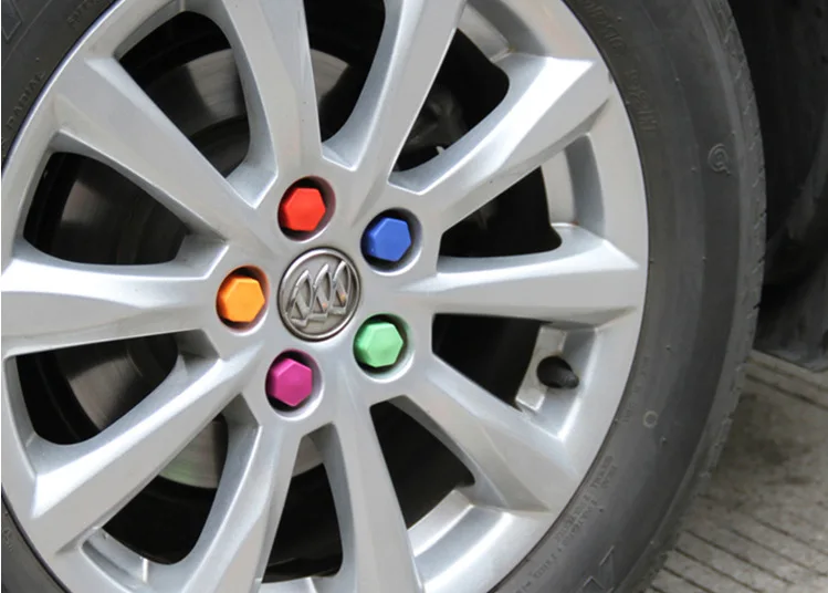 

Car wheel screw cover car tires to decorative covers dust rust cap The silicone nut cap 20pcs 17 19 21