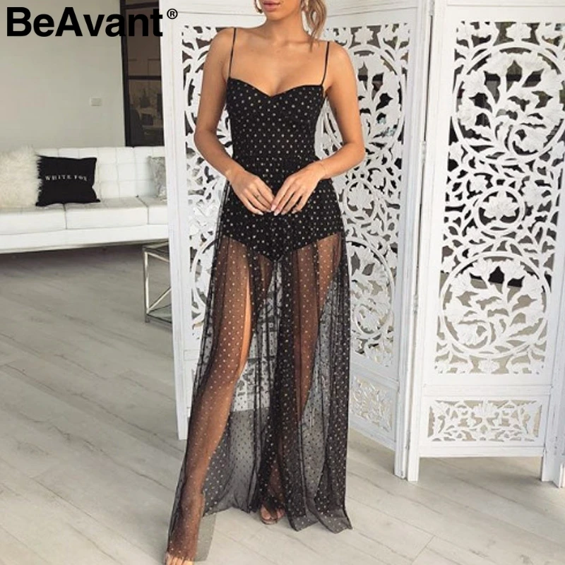 BeAvant сексуальный горошек женский комбинезон на тонких бретельках с горячей