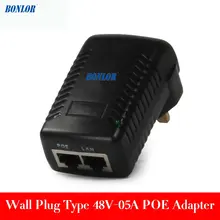 48 V DC 0.5A POE (Power on Ethernet) injector para CCTV Câmera IP POE Switch POE Ethernet Adaptador De Energia DA UE/REINO UNIDO/EUA/AU plugue Opcional