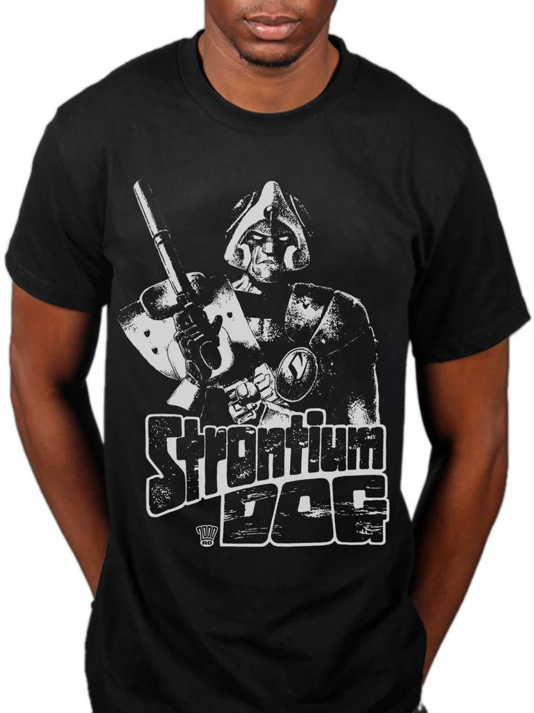 Retro T Shirts Men's 2000Ad Strontium Dog Sci Fi Comic