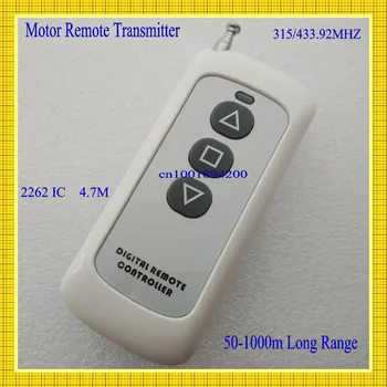 

Motor Remote Control Transmitter 3 Button Up Down Stop Remote Motor Forwards Reverse Panel 315/433.92MHZ 2262 4.7