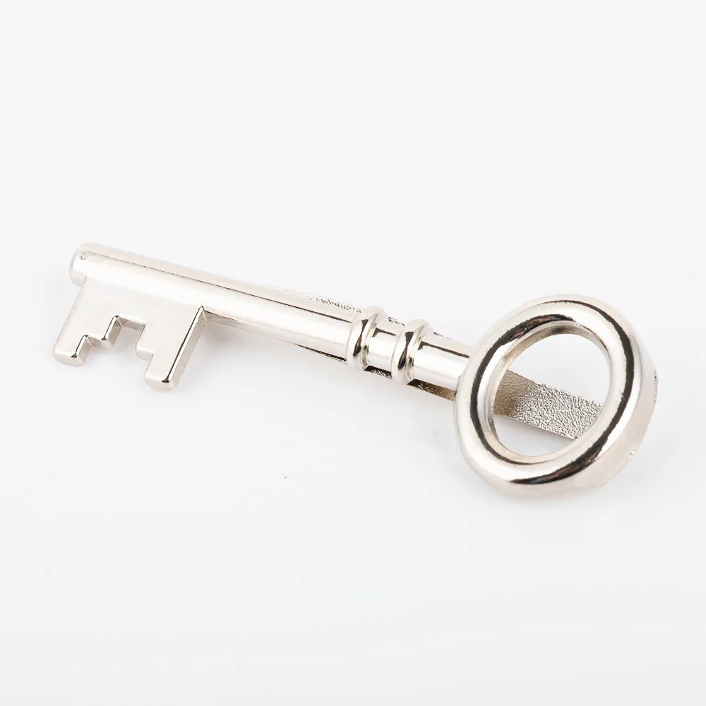 

Creative Key Shape Silver Metal Tie Clip Business Men Tie Bar Necktie Clips Pin Simple Men Tie Decor Clips For Men's Gift