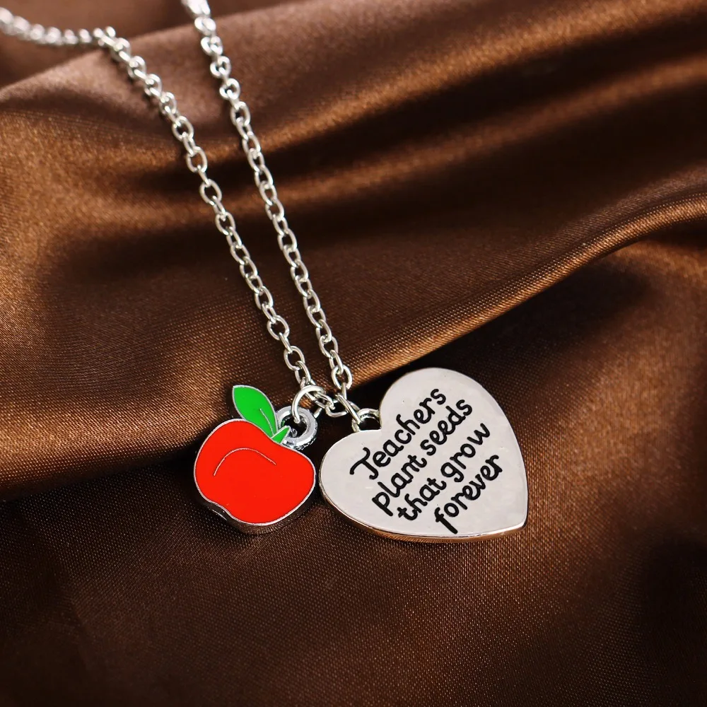 Модное женское и мужское яблоко сердце для учителя день матери День отца подарки Шарм для браслетов и брелоков мама папа мама Семейный Браслет ювелирные изделия