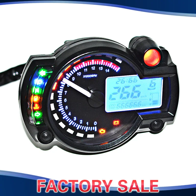 Buy Blue Lcd Digital Backlight Motorcycle Speedometer
