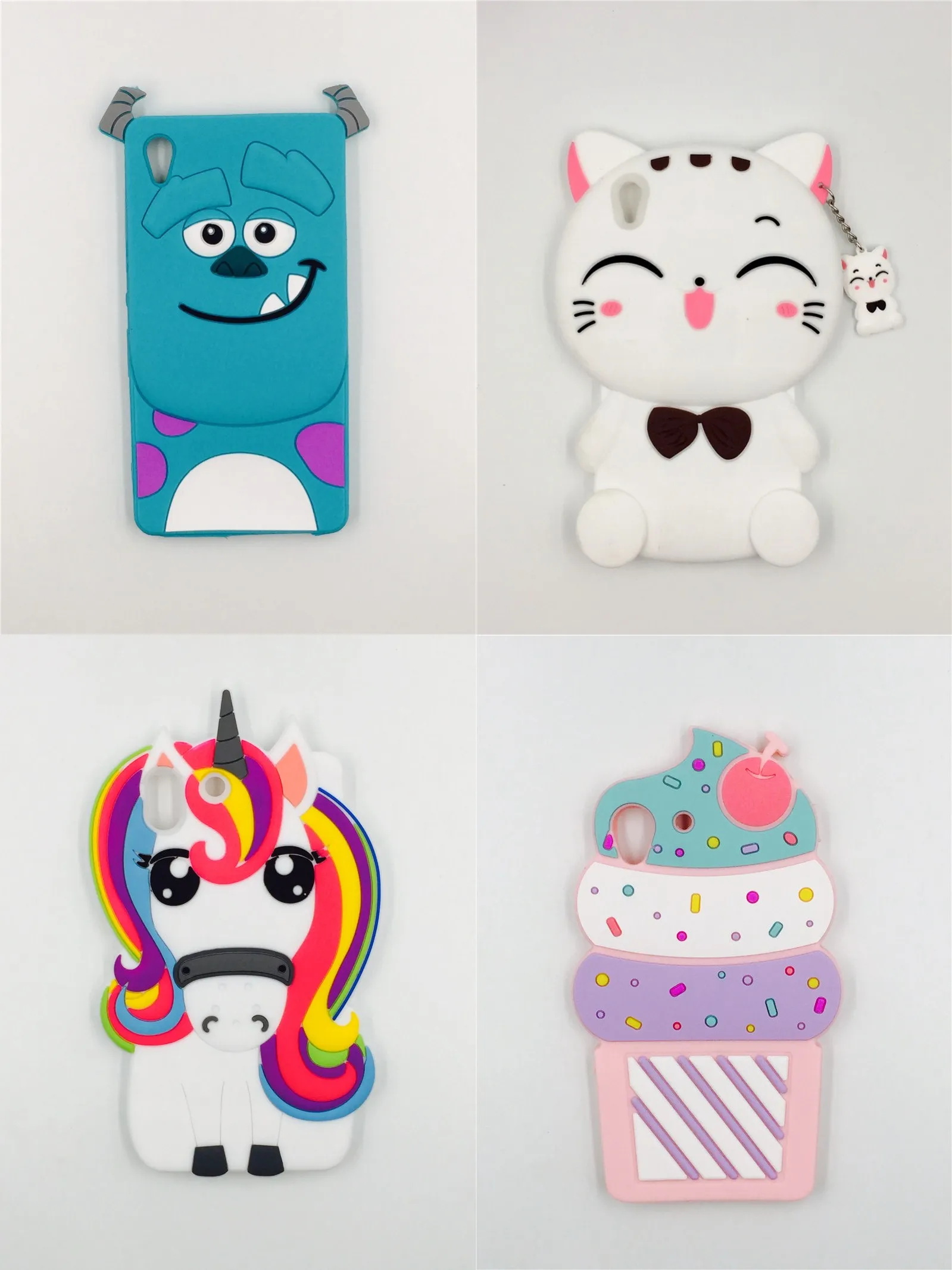 

For Sony Xperia M4 Aqua case 3D Cartoon Stitch Minnie Mouse Cupcake Sulley Cat Soft Silicone Case Cover For sony m4 phone case