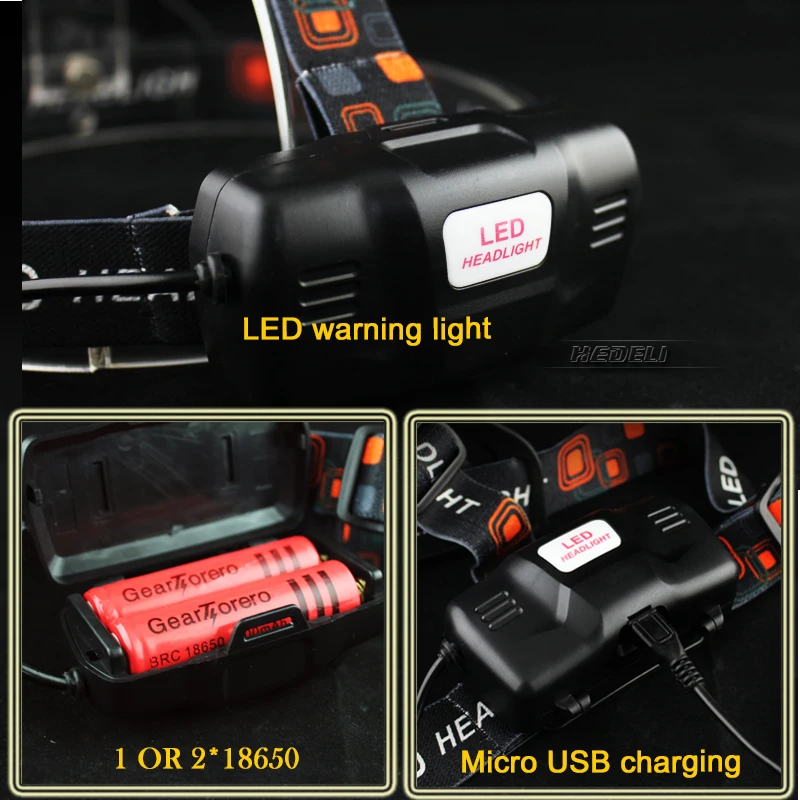 Инфракрасный датчик USB индукционный налобный фонарь с зумом cree xml 3t6 светодиодный налобный светильник водонепроницаемый налобный фонарь Головной фонарь 18650 заряда батареи головной светильник