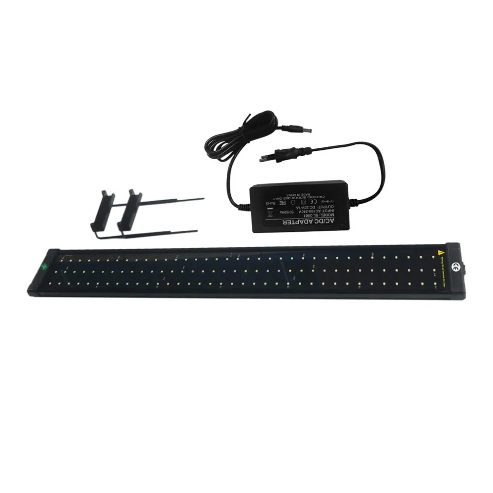 

90 White and 18 Blue LEDs Aquarium Light Super Bright Fish Tank Light Lamp with Extendable Brackets Fits for Aquarium