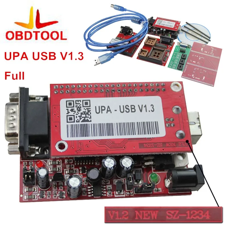New UPA USB Programmer V1.3 UPA USB Full Adapters UPA Chip Tuning Tools ECU Programmer Serial Programmer