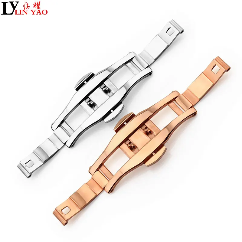 

Steel watchbands s Click Buckle Watch Push Button Fold Clasp Strap Buckle.For tungsten Strap Steel Clasp buckle strap