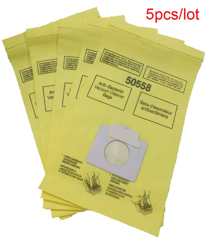 5pcs/lot, Type C Paper Bags Fit for Kenmore 50558 Sears Canister dust