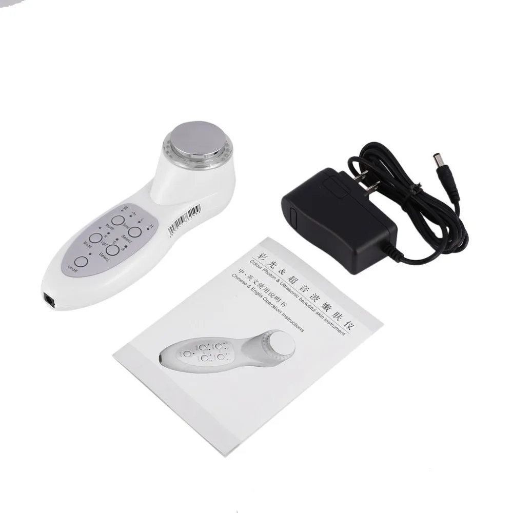 

Professional 7 Color Mode RGB Led Light Face Care Machine Ultrasonic Beauty Instrument Facial Skin Therapy Photon Rejuvenation