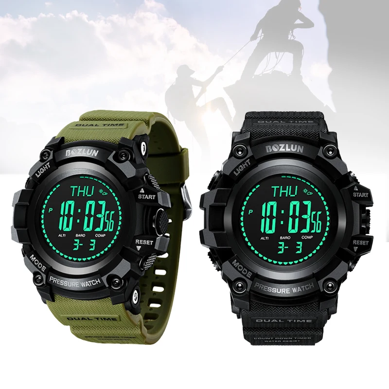 Открытый Спорт Smartwatch восхождение браслет часы высота давление погода