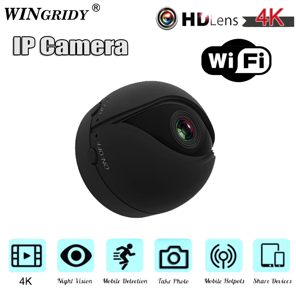 Оригинальная мини-камера V2 P2P IP Wi-Fi камера FULL HD 4K 1080P ночное видение Обнаружение