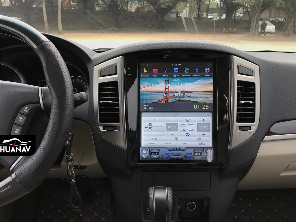 Android 8,1 Tesla стиль автомобиля gps навигация для Mitsubishi Pajero V97 V93 Montero 2006+ Авто Радио Coche стерео Мультимедийный Плеер