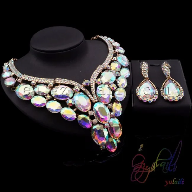 Wholesale African Costume Jewelry Set designer delicate necklace set