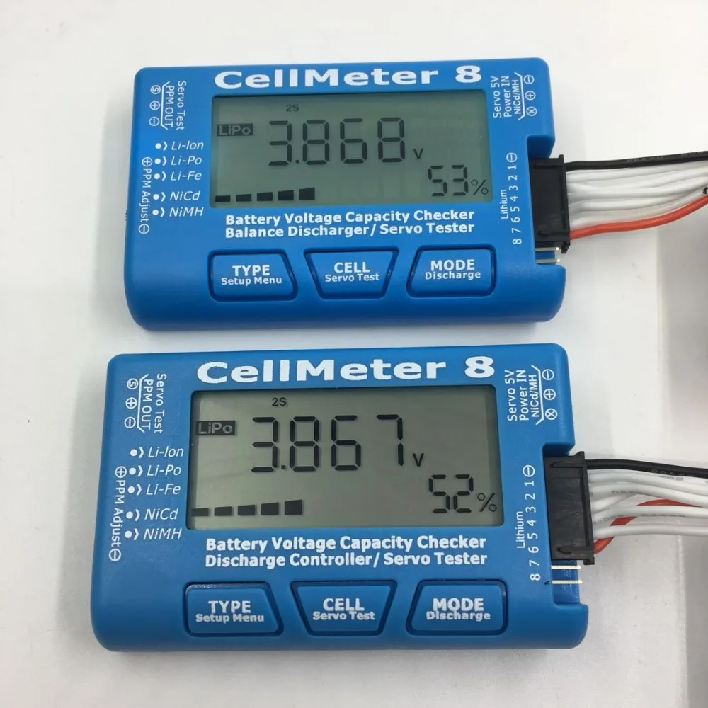 AOK CellMeter 8 без фонового светильник или разряда Многофункциональный цифровой