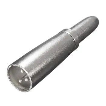 

6.35mm 3 Core Pins Female To XLR Male Microphone Metal Adapter Connector Socket Plug