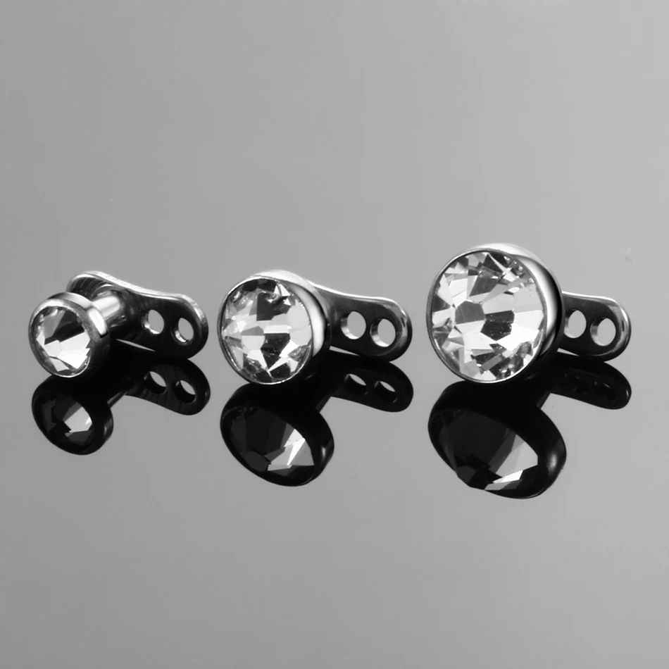 Piercing microdermal de titânio, 20 pçs lote,