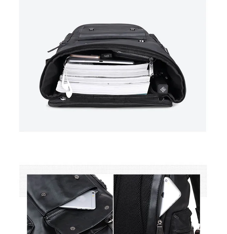 Новинка, большой емкости, мужской рюкзак из искусственной кожи, мужской рюкзак для ноутбука, багажная сумка, повседневные школьные сумки для мальчиков, рюкзак для путешествий, рюкзак Mochila