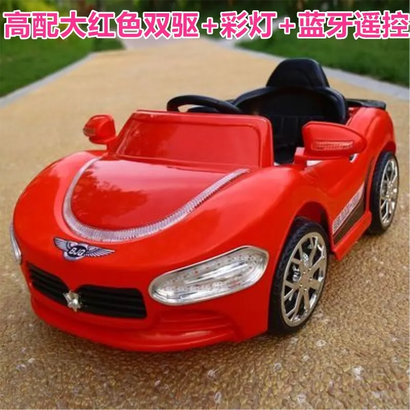 Детский Электрический автомобиль с дистанционным управлением, четырехколесный двухприводный детский игрушечный автомобиль с Bluetooth и радиоуправлением, детские автомобильные игрушки - Цвет: 266rd