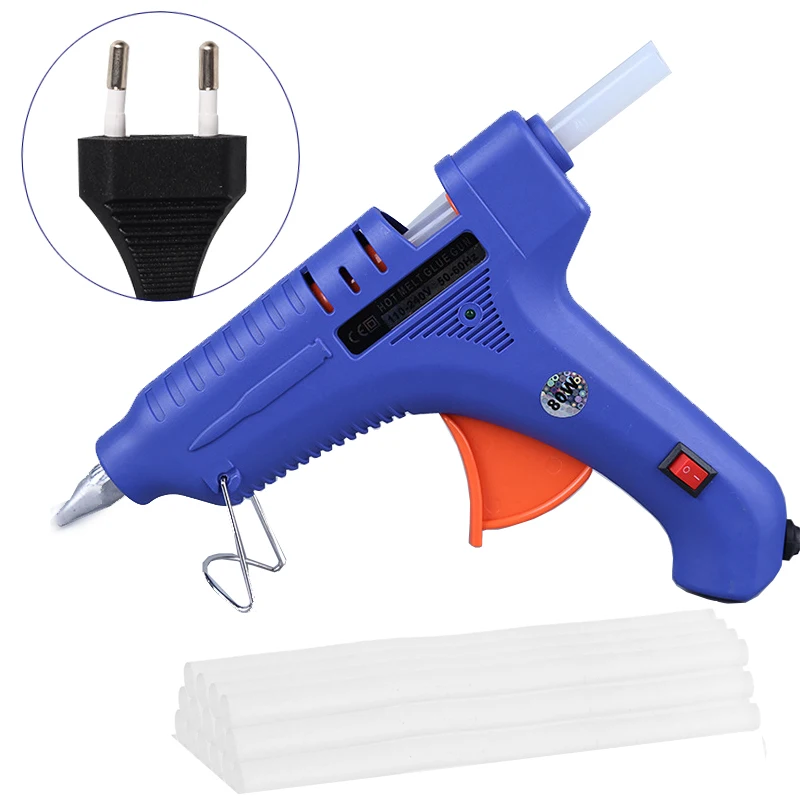 Hot melt glue gun 11mm Glue Stick Craft glues 80W 110~240V EU Plug Glue gun DIY repair power tool Professional Heat Glue gun     (4)