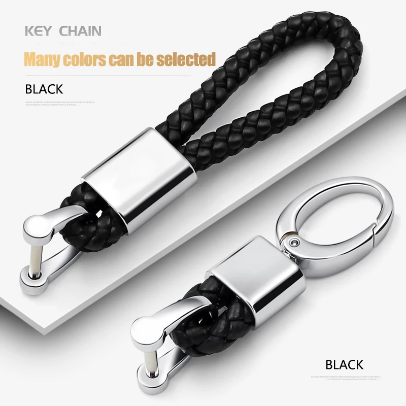 

Hand Woven Leather Car Keyring For Mercedes keychain CLA AMG W124 W212 GLA W245 CLS W203 W210 GL Auto Key Chain Ring Accessories