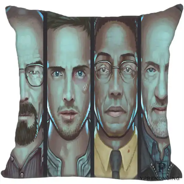 Custom Pillowcase Walter White Breaking Bad Square Zippered Pillow Cover35X35,40x40,45x45cm(One