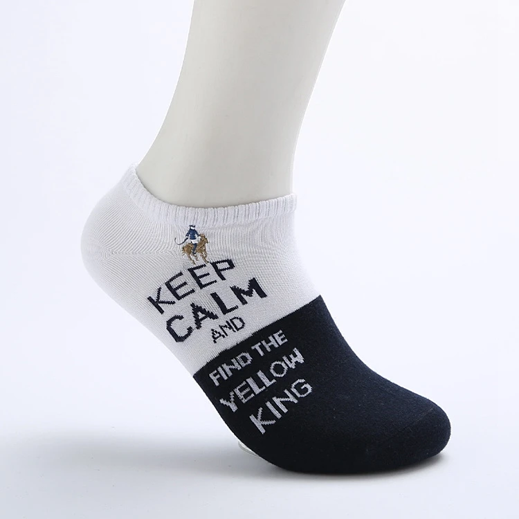 PIER POLO, крутые мужские носки с английскими буквами, хлопковые мужские носки-лодочки, брендовые весенние и летние цветные модные носки для мужчин