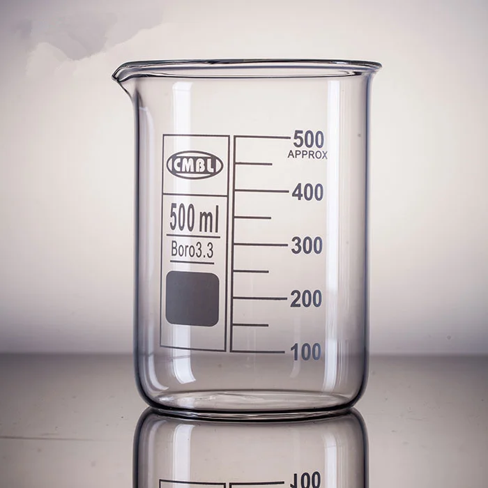 Borosl Beaker Grffn Low Form Wth Spout Graduated SO 3819