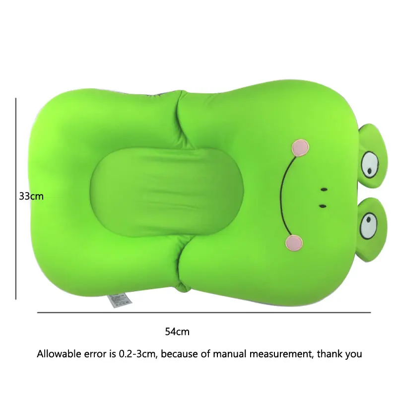 Baby Showers Portable Air Cushion Bed Cute Infant Baby Bath Pad Non-Slip Bathtub Mat NewBorn Safety Security Bath Seat Support